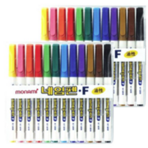 모나미 중간글씨용 네임펜, 혼합색상, 6세트