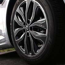 [카르쉐] SM6 휠 홀로그램 스티커 카본 휠스티커 프로텍터 18인치, 1세트, Car_무광카본블랙