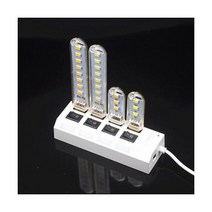 단구마켓 휴대용 미니 USB LED 램프 독서등 책상등 학습용 램프 스탠드 3LED, 8LED, Yellow