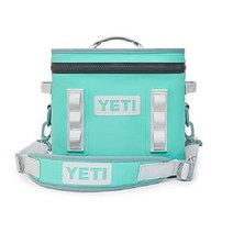 YETI Hopper Flip 12 캠핑 휴대용 쿨러 아이스박스 보냉 가방 낚시, 민트 블루