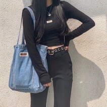 새로운 캔버스 어깨 가방 대용량 쇼핑백에코백