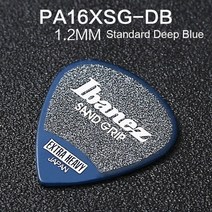 악기 악세사리 ibanez 그립 마법사 시리즈 샌드 그립 plectrum 일렉트릭 어쿠스틱 기타 픽 1piece made in Japan, 표준 파란색 1.2mm