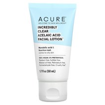 ACURE (아큐어) ACURE 인크레더블리 클리어 아젤라산 페이셜 로션 50ml(1.7fl oz), 1개