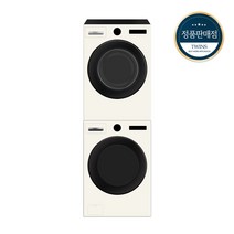 [하이마트] LG 오브제 컬렉션 드럼 세탁기(25kg)＋건조기(20kg) 세트 FX25EA-2E (스태킹키트포함 드럼 건