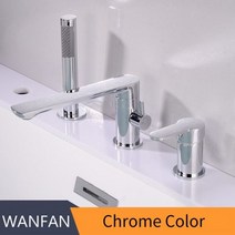 싱크대 주방 시공 셀프 설치 코브라 거위목 수전 헤드 수도 꼭지 교체 욕실 세면대 싱크 수도꼭지 2 개의 손잡이 3 구멍 대폭적인 데크 마운트 견고한 황동 매트 블랙 855851, Chrome_CHINA