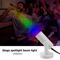스크린천 LED 무대 조명 스포트라이트 RGB 깜박이 프로젝터 통 바 DJ 디스코 파티 효과 램프 분위기 스팟 빔, [06] Multicolor