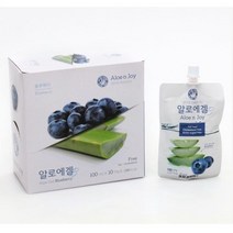 알로에팜 유기농 알로에 크리에벌B 블루베리맛, 10팩, 100ml