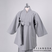 [1066] 광목 동방 바지 한벌 (비구스님 / 비구니스님) 사폭바지 2피스 세트 승복 절복 법복 사찰복 생활한복 개량한복 지장사