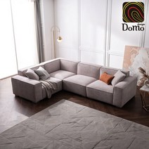 도모디자인 [도모디자인] 칼리아 6인 코너형 모듈 구스다운 조야 기능성 패브릭 소파, 단일옵션