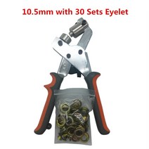 WOZOBUY 6mm 10.5mm 크기 미니 수동 도터 구멍 뚫기 핸드 프레스 그로멧 펀처 플라이어 도구, 01 10.5mm Manual Dotter