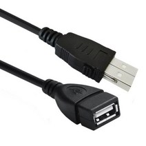 USB 20 고속 데이터 충전 연결 케이블 잠금 버클 커넥터 포함 AM AF BM 인쇄 연장 케이블, AM-AF+1.2 메터