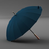 [골드손잡이단우산] 16K자동장우산 초경량우산 파스텔 원목손잡이 고급