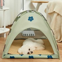 강아지 텐트 중소형견 애견용품 반려동물 실내외 안전, 중