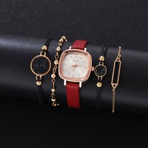 여성패션시계 스마트워치 5PCS Gaiety 럭셔리 팔찌 시계 세트 여성 숙녀 손목 Relogio Feminino Reloj Muje