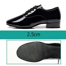 FANSYLI 남성 라틴댄스화 성인 모던댄스화 사교댄스화 XX4A07wd1, 250, 블랙-2.5cm