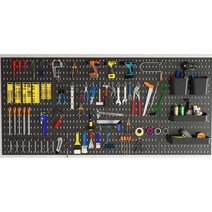 공구 타공판 선반 철물점 작업대 후크 거치대 도구, 상세 페이지 참고, 화이트 84x150cm