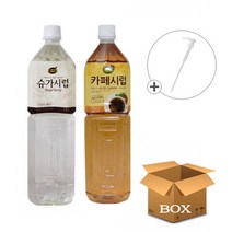 동서 리치스 슈가시럽 1.5L 1개 + 대상 그린스위트 카페시럽 1.5L 1개[시럽펌프 1개 추가], 동서 1개 대상 1개 펌프 1개