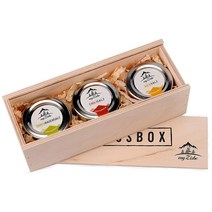 독일직구 제누스박스 - 게위르츠박스 미트 칠리살즈 비르살즈 지르벤-라우흐살즈 핸드게셰프템 포르투갈리스체 sal살즈 알스 게셴크세트(호흐베르티거 홀츠키스테) 게셴케 세트 퓌르 멘네르와 프라우엔, 수량, 상세참조