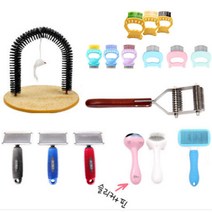 사랑빗 고양이 콤빗 강아지 포메빗 조개빗 비숑슬리커, 4.조개빗 한방향 브라운