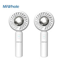 샤오미 미홀 핸드헬드 쿨링팬 미니 휴대용 선풍기 1+1행사, 화이트1+1