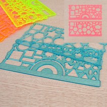 히뚜상점 2P 멀티 모형자 50센티자 ㄱ자자 칼자 1미터쇠자 운영자 운형자 탬플릿 15센티자 눈금없는자