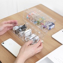 슈가범벅 다용도 아크릴 투명 수납함, 투명 아크릴