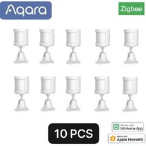 동체감지기 동작감지기 방범 움직임 감지 센서 aqara motion sensor smart human body sensor body movement zigbee motion, 10개