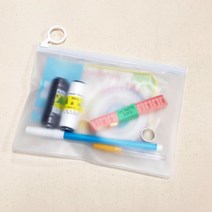 기본 바느질세트 반짓고리 실 바늘 피팅줄자 수성초크펜 실뜯개 쪽가위 쇠골무 시침핀
