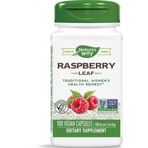 여성갱년기영양제 에스트로겐 여성호르몬 갱년기에좋은영양제 약 Natures Way 레드 라즈베리 잎 1회 제공량당 900mg 100캡슐, 단일수량, 단일개당 용량/중량/정