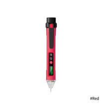 검전기펜ANENG 다이어리 10 디지털 AC 전압 감지기 스마트 비접촉 전류전압측정 펜 미터 12-1000V 전류 전, 02 빨간