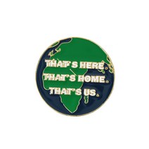 녹색 지구 저장 환경 브로치 야외 모험 산악 버스 여행 만화 에나멜 핀 셔츠 가방 옷깃 핀 배지