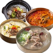 뚝심밥상 일주일 국세트 갈비탕 육개장 소고기해장국 떡국, 육개장2+떡국2, 1세트
