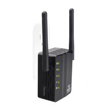 300Mbps 와이파이 리피터 WPS 무선 AP 강화 범위 확장기 신호 증폭기 부스터 여행/호텔, 02 Black_02  Plug
