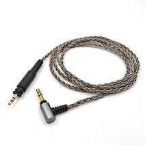 Shure Philips SRH840A SHP9000 이어폰 교체 가능 3.5mm 단결정 구리 실버 도금 케이블, 02 grey 120cm 4ft