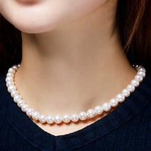 4 6 8mm 고퀄리티 담수 진주목걸이