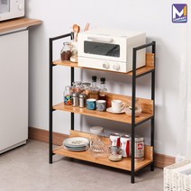 MCOMPANY 주방 용품 선반 가구 정리함 거치대 3단 전자 레인지 다용도 싱크대 오븐 접시 밥솥 다이 렌지대 부엌 원목 수납장 서랍장 식탁 미니 정리대 받침대 <우드+블랙>, 우드+블랙 투톤” class=”wr-img”></a></div></div></div></div><div class=