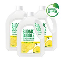 슈가버블 친환경 주방세제 레몬크러쉬 2.5L, 3개