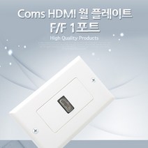 HDMI 월 플레이트 F/F 1포트 Wall Plate, 단일 수량