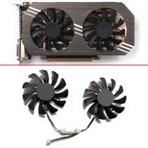 ZOTAC GeForce GTX 970 그래픽 카드용 GPU 팬 게임 부품 교체 냉각 GA81S2U 4 핀 GTX970 75mm, 02 2pcs