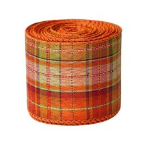 선물상자 리본 포장박스 인쇄 삼베 트리 화환 격자 활 와이어 가장자리, 32.30 - width 63MM