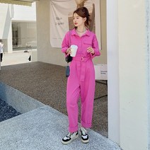 봄포켓 카고 와이드 점프슈트 코디 슬림 패션 캐주얼 여성 팬츠