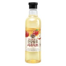 CJ제일제당 시큼한 신맛 백설 건강발효 사과식초 500ml 발효식초 풍미 요리 재료, 3개