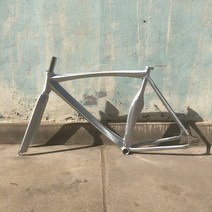 픽시프레임 카본 자전거 프레임 셋700C 프레임 근육 알루미늄 합금 셋 52cm 고정 기어 트랙 자전거 단일 속, 02 Silver_01 53cm