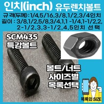 볼트가게 인치 유두렌치볼트; 1/4-1과1/2인치 특강인치볼트, 1개
