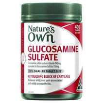 뉴질랜드 직구 네이쳐스 오운 Glucosamine 고급 프로덕트 하루 2정 DF Sulfate 400TAB 1팩, 수량, 상세참조