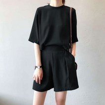 ZANZEA 여름 여성 반팔 상하의 세트