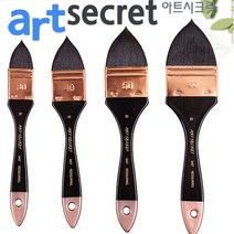 새한 아트시크릿 3457 청설모 산양모 혼모 브러쉬 수채화 동양화 라운드 평붓, 50