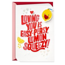 Hallmark 러브 카드 로맨틱 생일 카드 (쉬운 레몬 스퀴지) 홀마크 [관부가세 포함가], Easy Peasy Lemon Squeezy