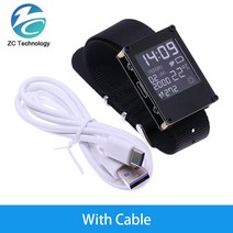 ESP32 아두이노 ESP32 스마트 워치 E-Watch WIFI 블루투스 프로그래밍 가능한 시계 E-Paper (오픈 소스 하, 02 With Cable