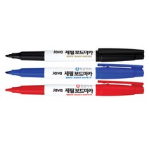 [문구조아] 자바 세필 보드 마카 필기도구 검정, 5개